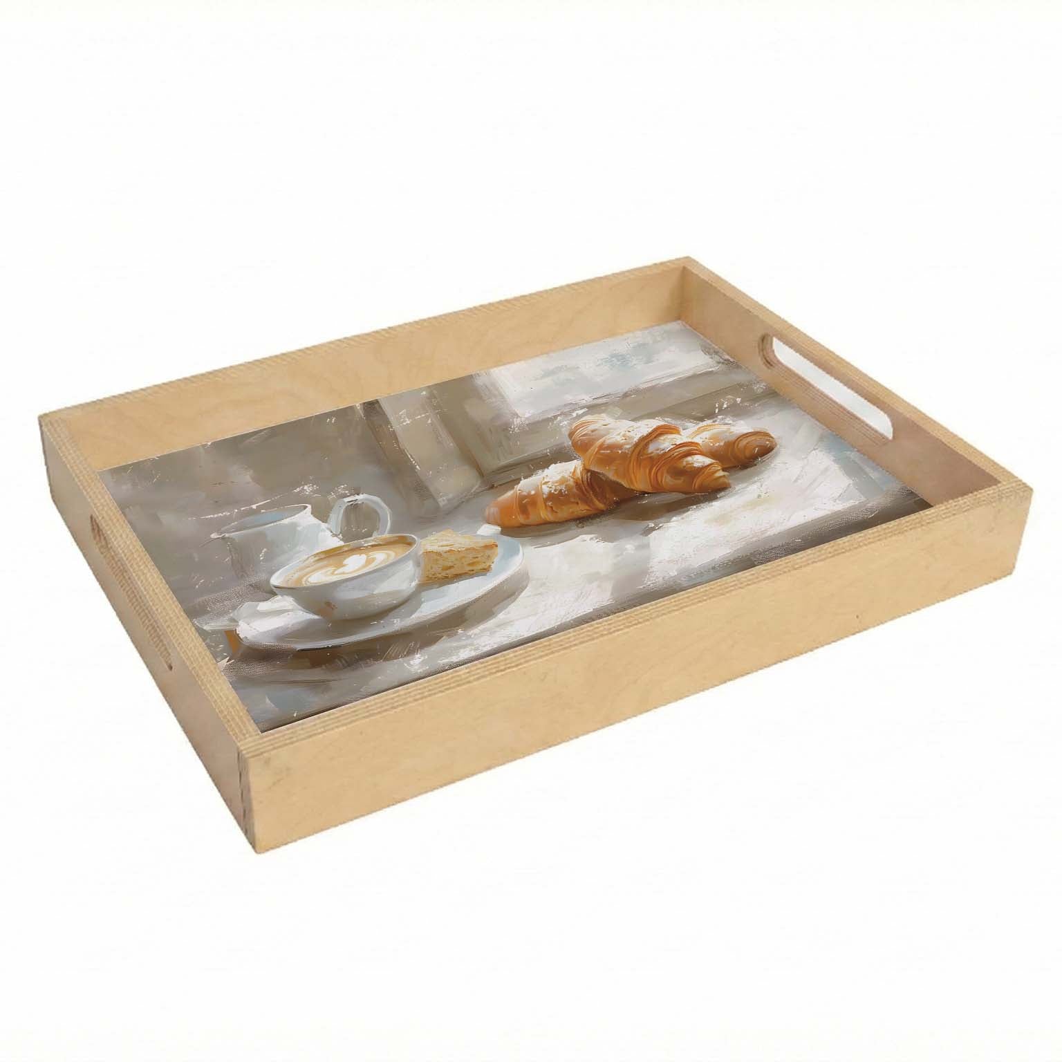 COFFEE AND CROISSANT TEA TRAY