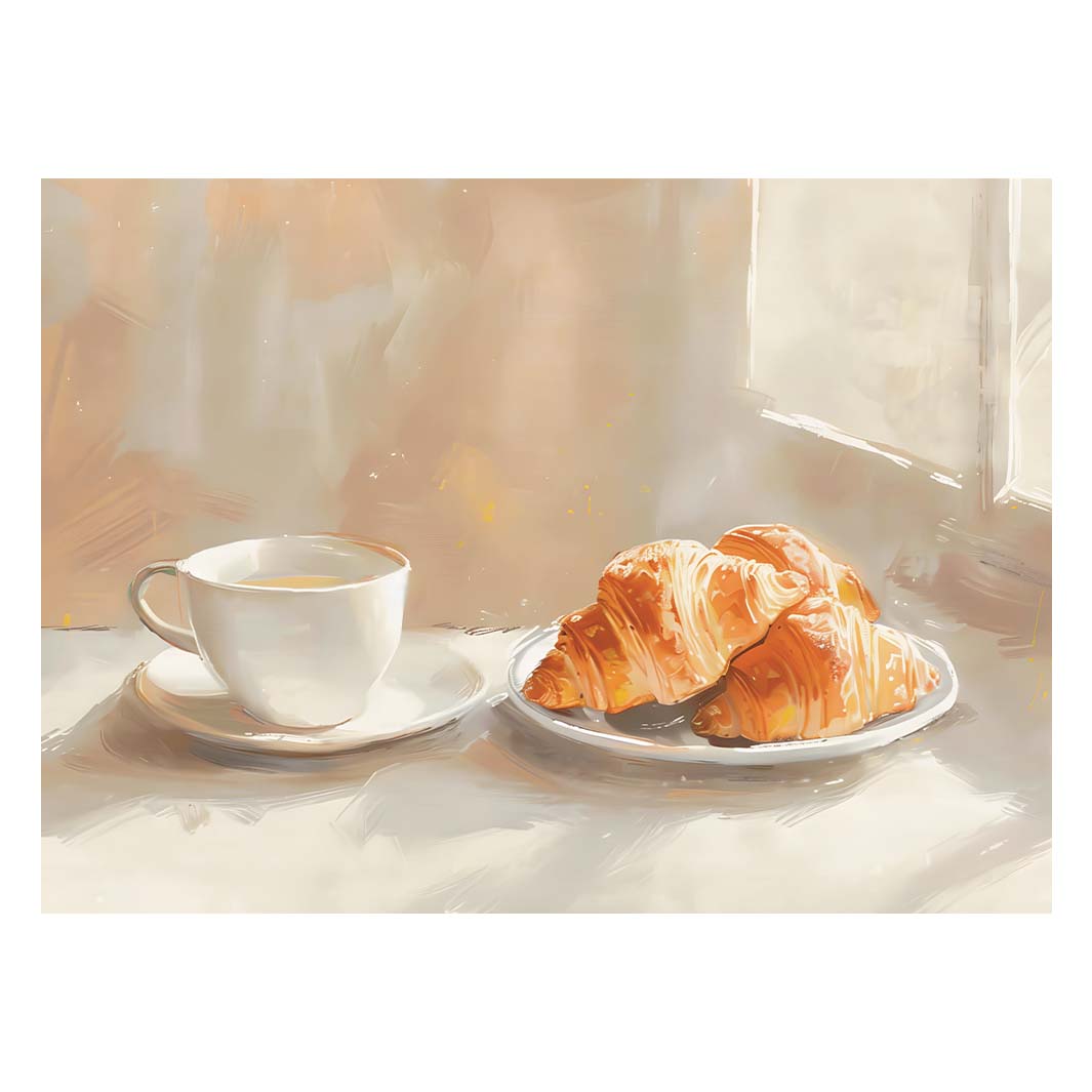 MORNING CROISSANT TEA TRAY