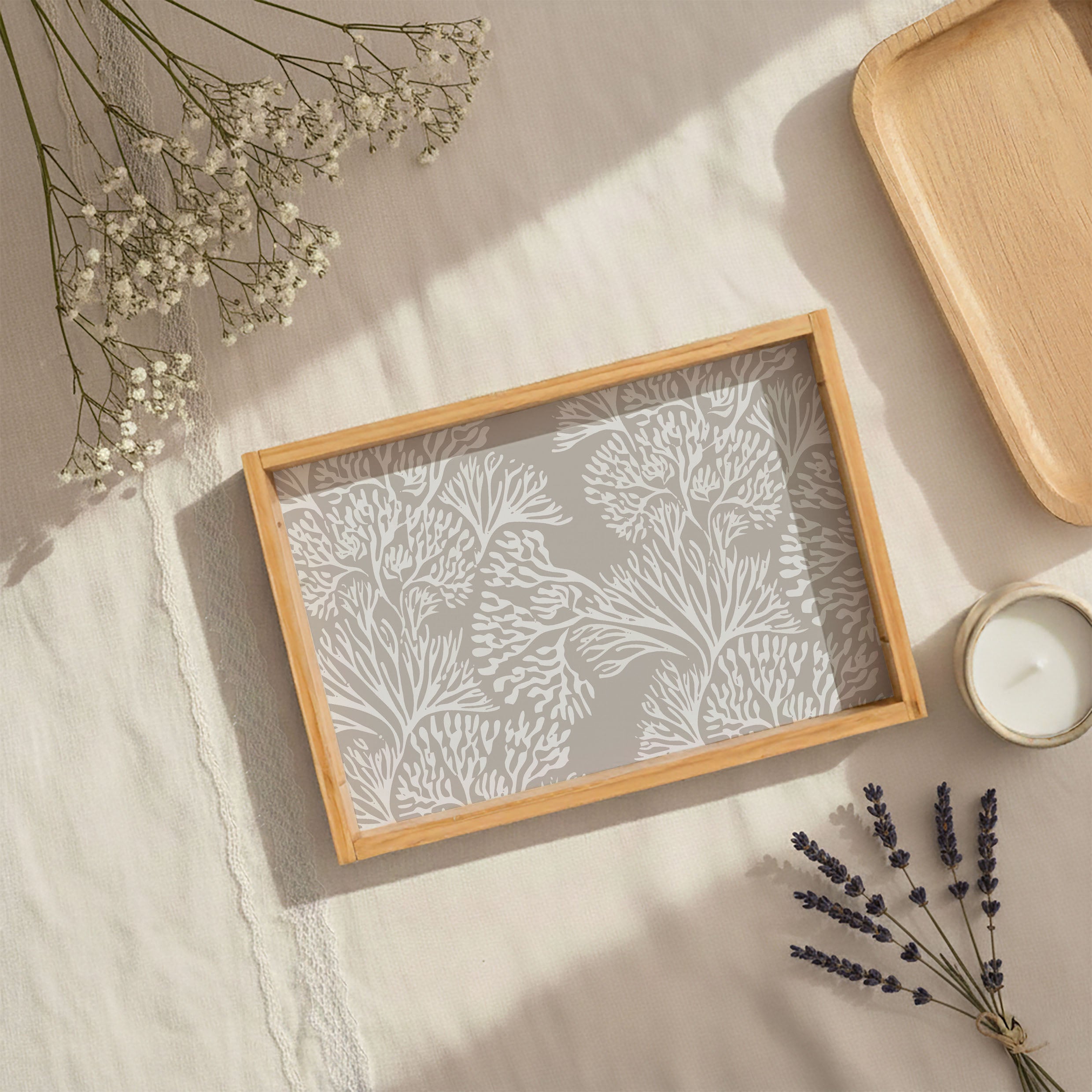 SEASIDE ELEGANCE TEA TRAY