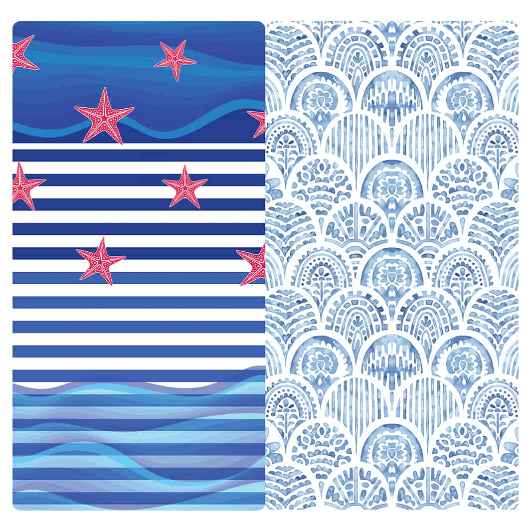 MICROFIBER TRAVEL TOWEL - STARFISH SERENITY