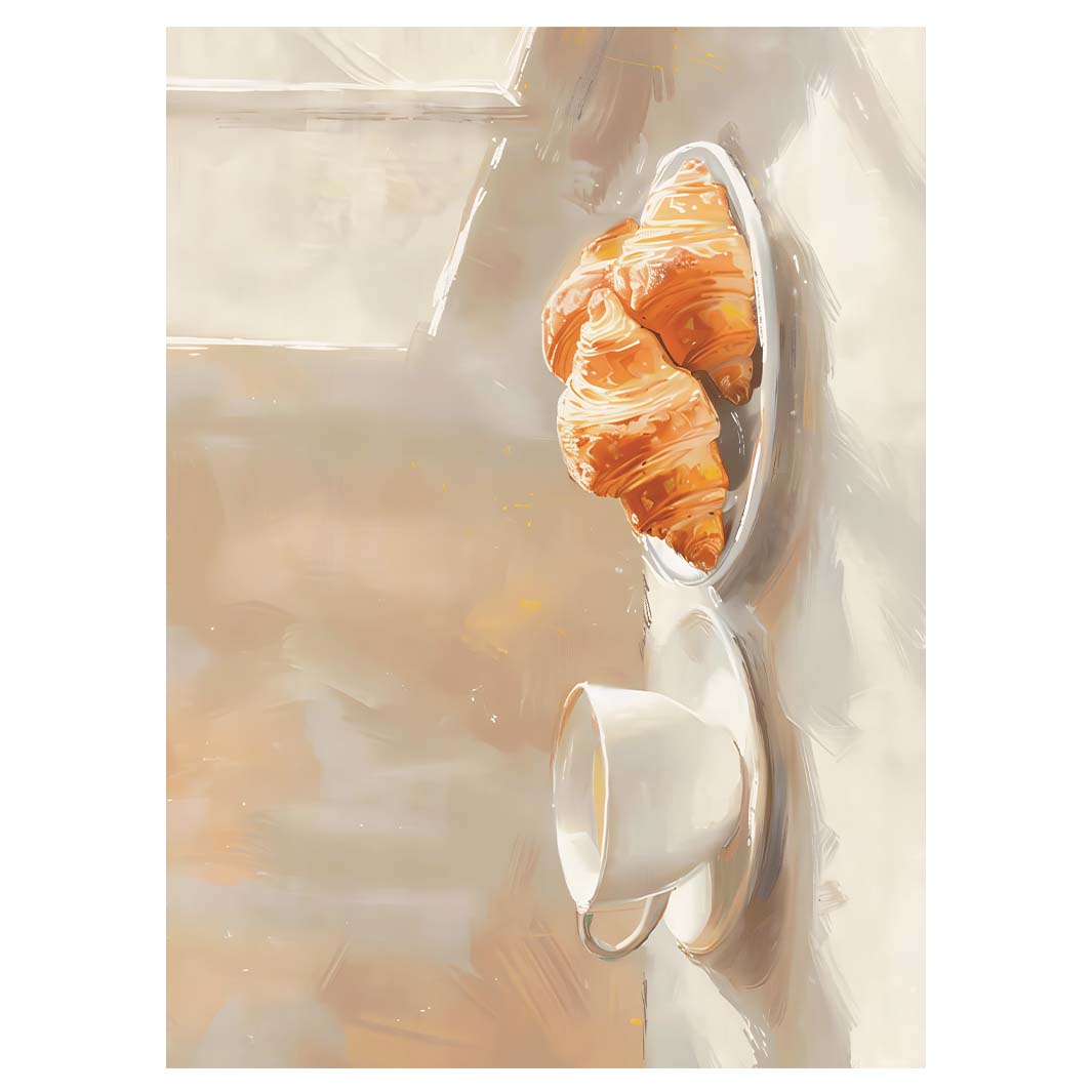 MORNING CROISSANT TEA TOWEL