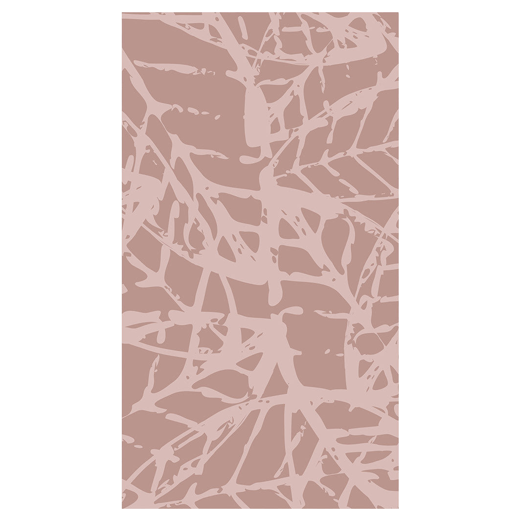 LEAF STAMP MUTED PINK PATTERN BUFF