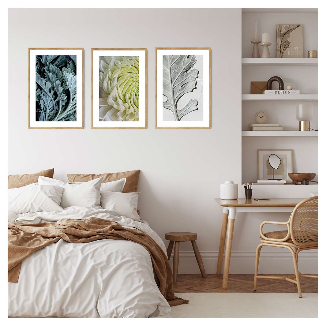 SAGE WAVES CURATED WALL ART 3 PIECE