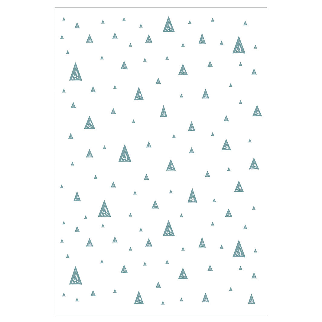 KIDS BLUE AND WHITE TRIANGLE PATTERN FLEECE BLANKET