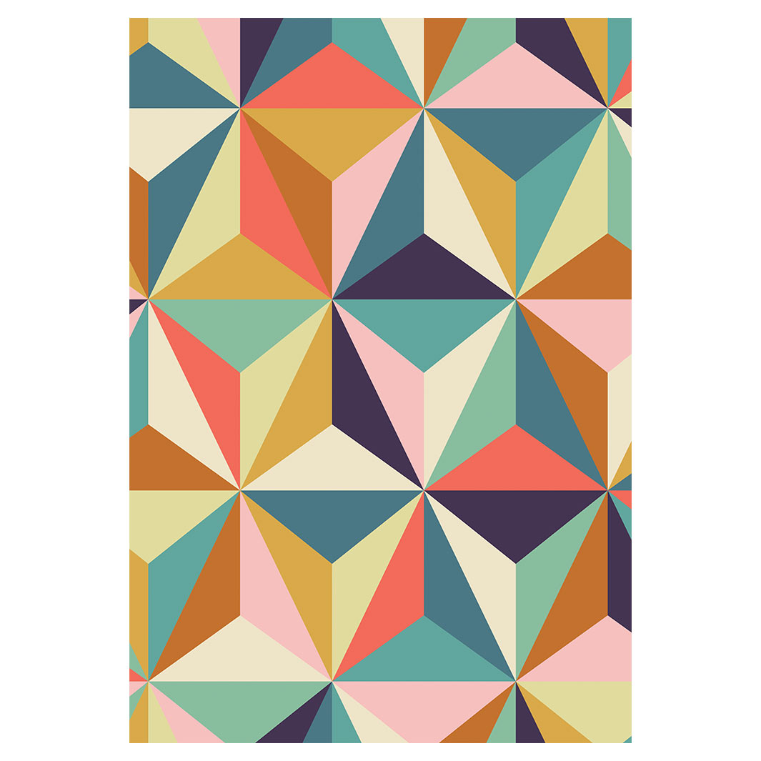 KIDS MULTICOLOUR GEOMETRIC DIAMOND PATTERN FLEECE BLANKET