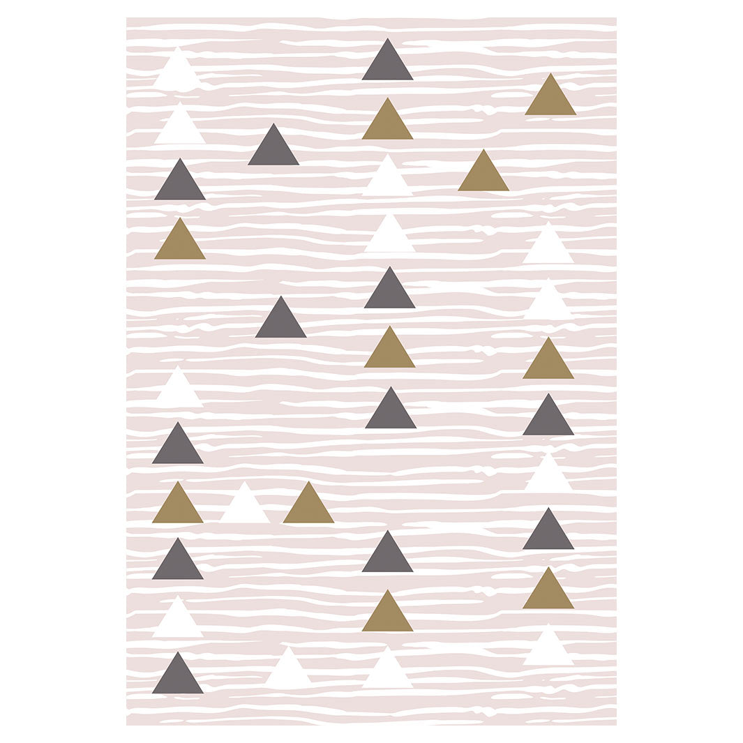 KIDS PINK TRIANGLE PATTERN FLEECE BLANKET