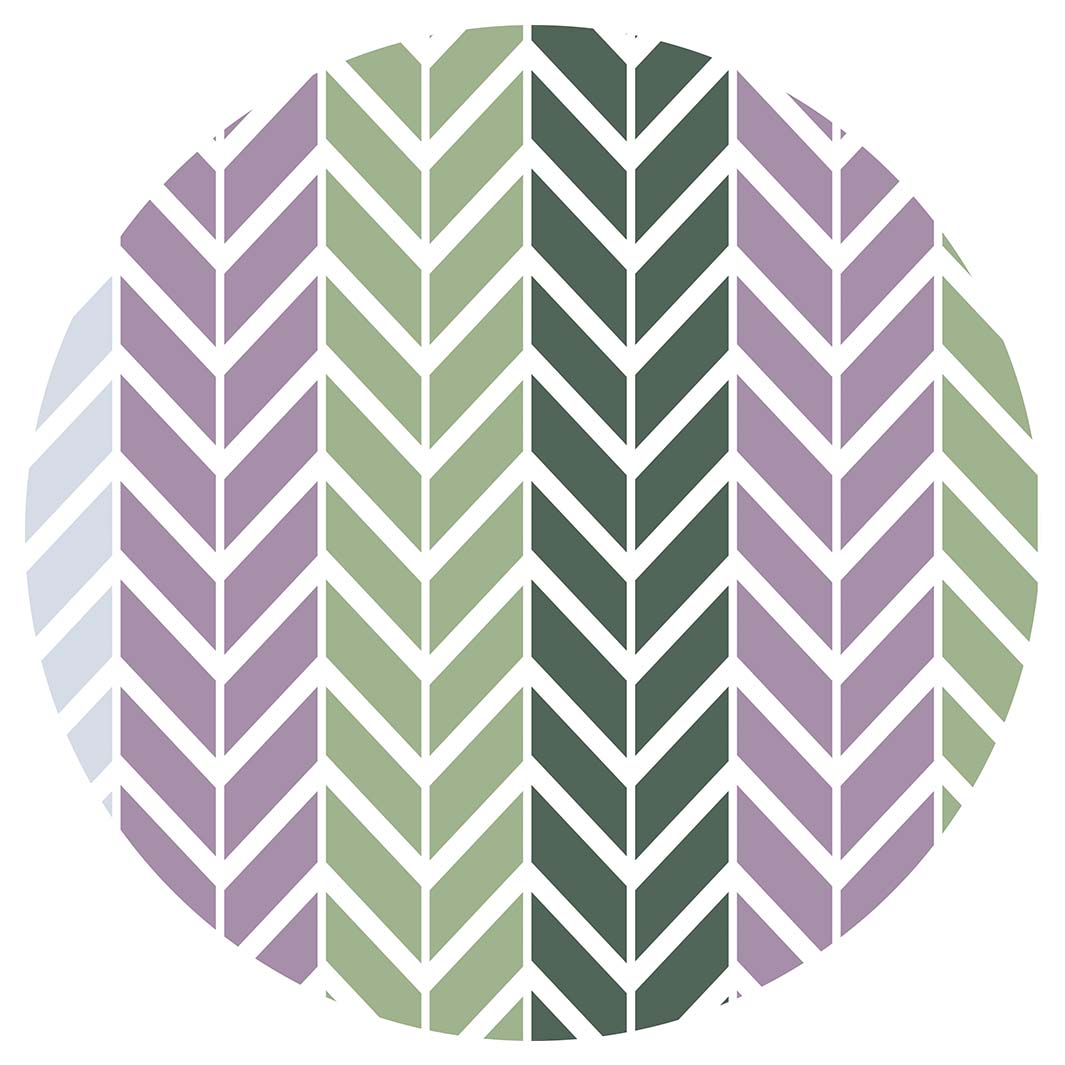 GEOMETRIC GREEN AND PURPLE CHEVRON PATTERN MOUSEPAD