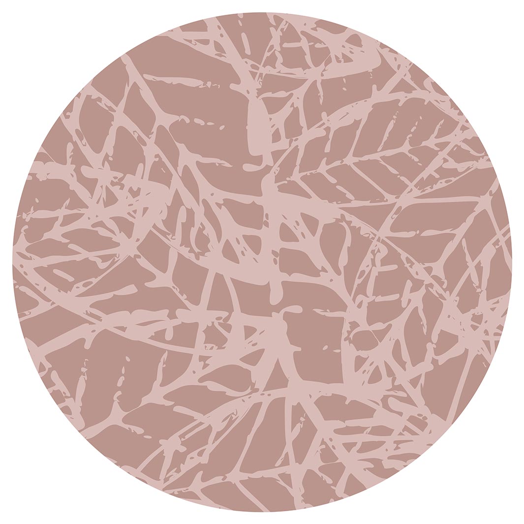 LEAF STAMP MUTED PINK PATTERN MOUSEPAD