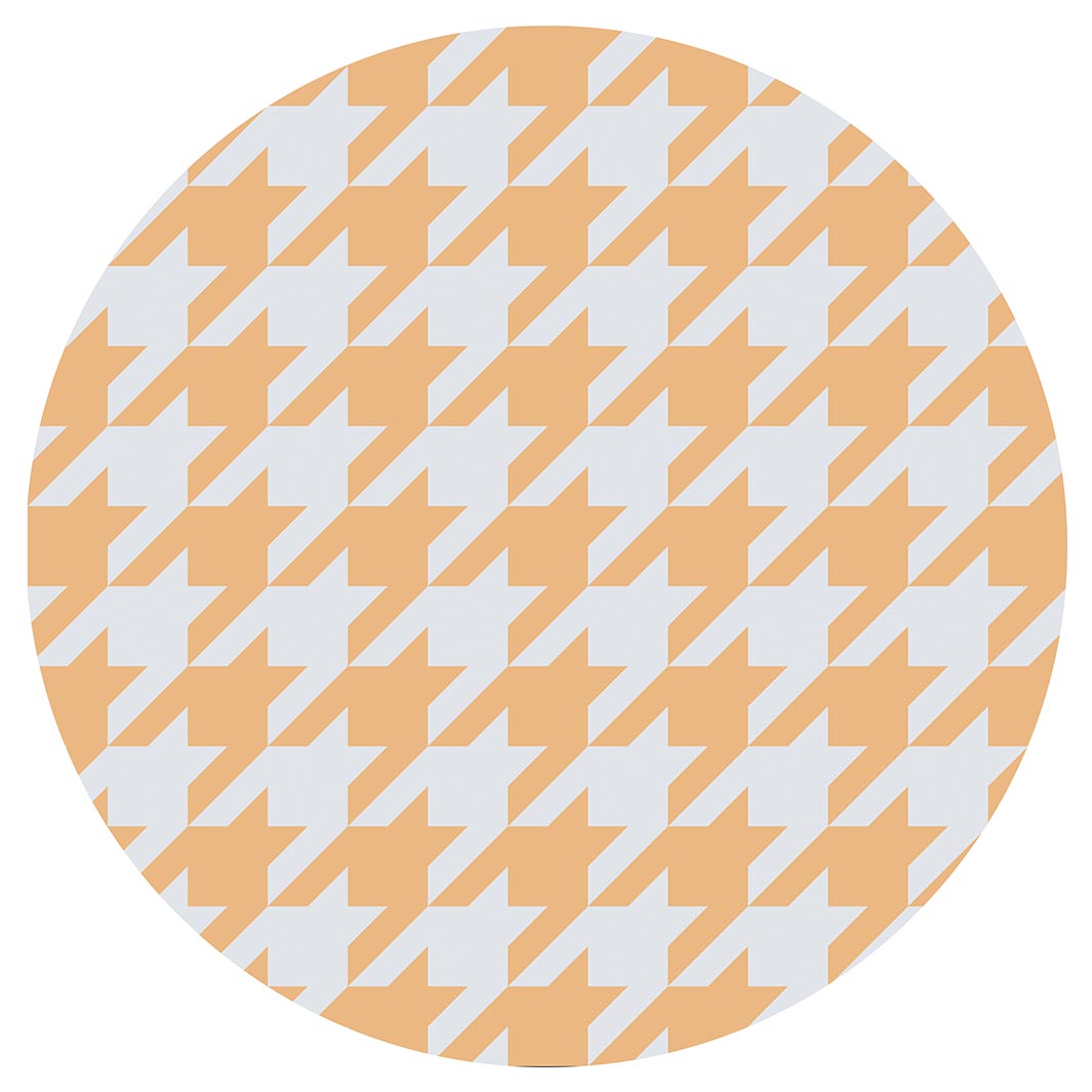 HOUNDSTOOTH MUSTARD MOUSEPAD