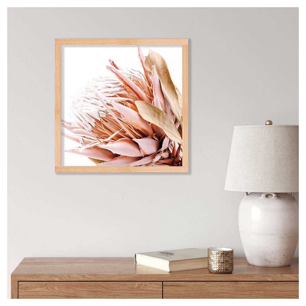 LIGHT PROTEA PINK AND OLIVE PINE BOX