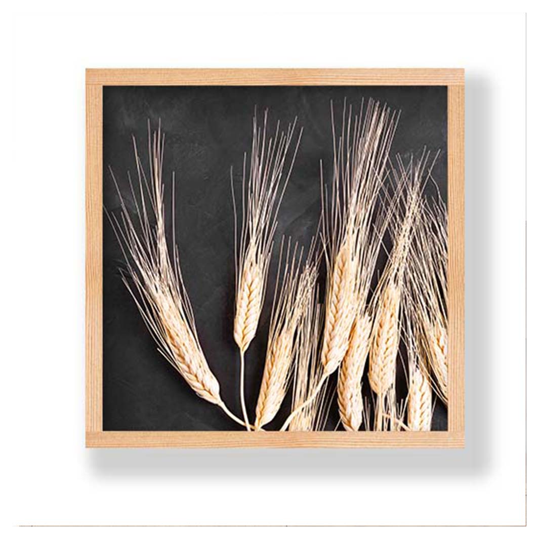 WHEAT ON POWDER BLACK PINE BOX