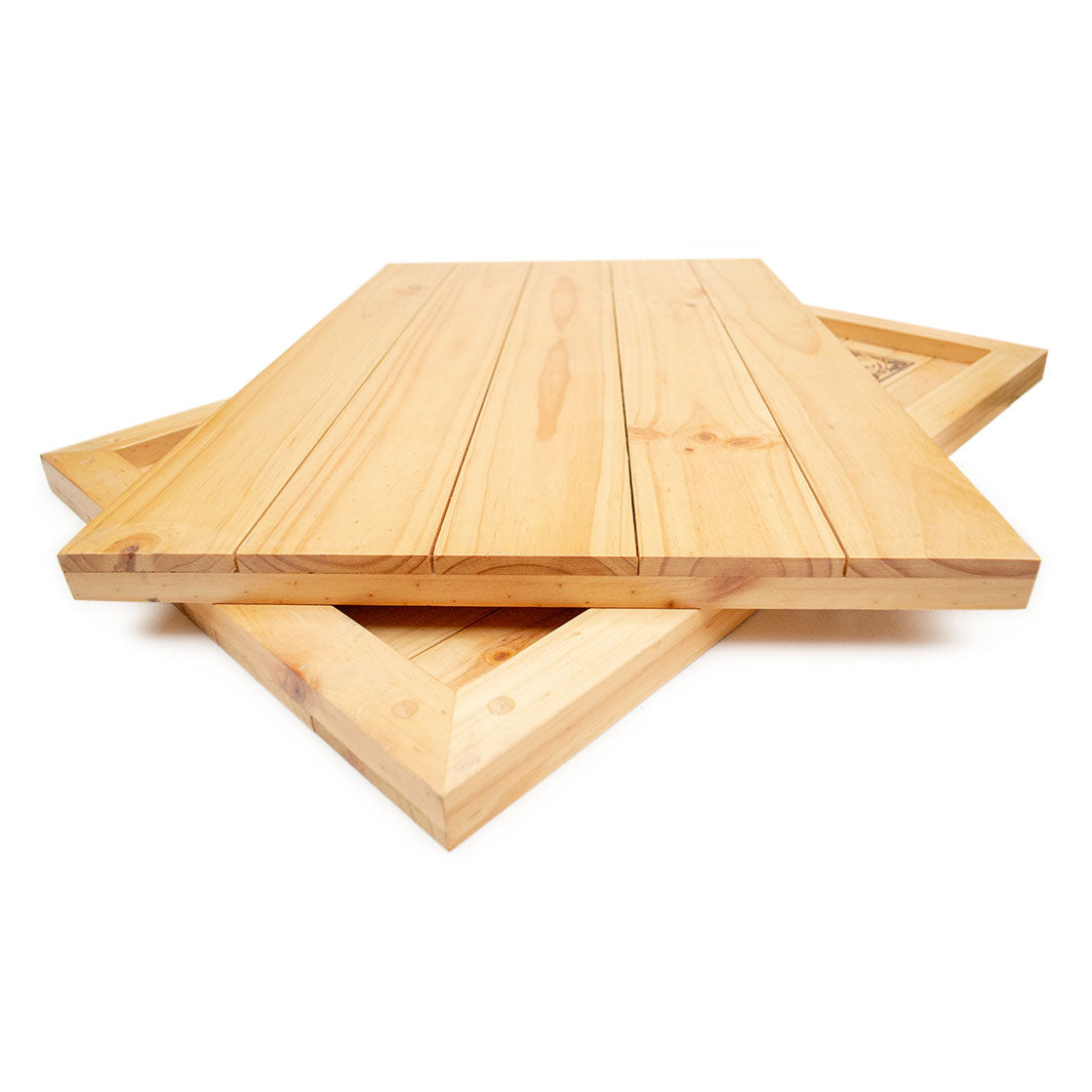 NATURAL BEIGE WHEAT ON WOOD AND WHITE PINE WOOD PRINT