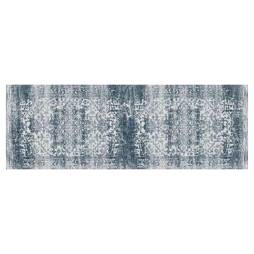 CLASSIC BLUE AGED DISTRESSED RUNNER RUG