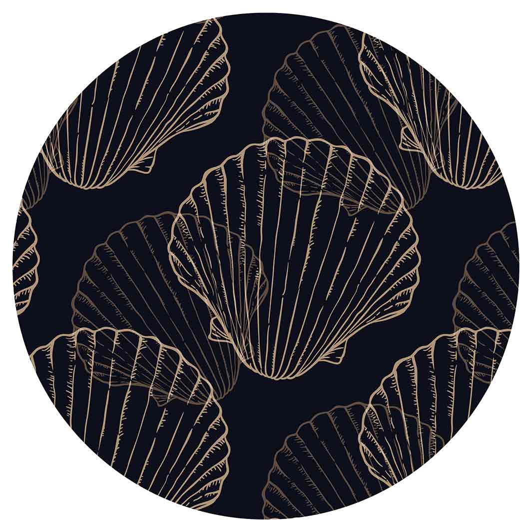 PATTERN DARK NAVY SHELL SERVING BOARD