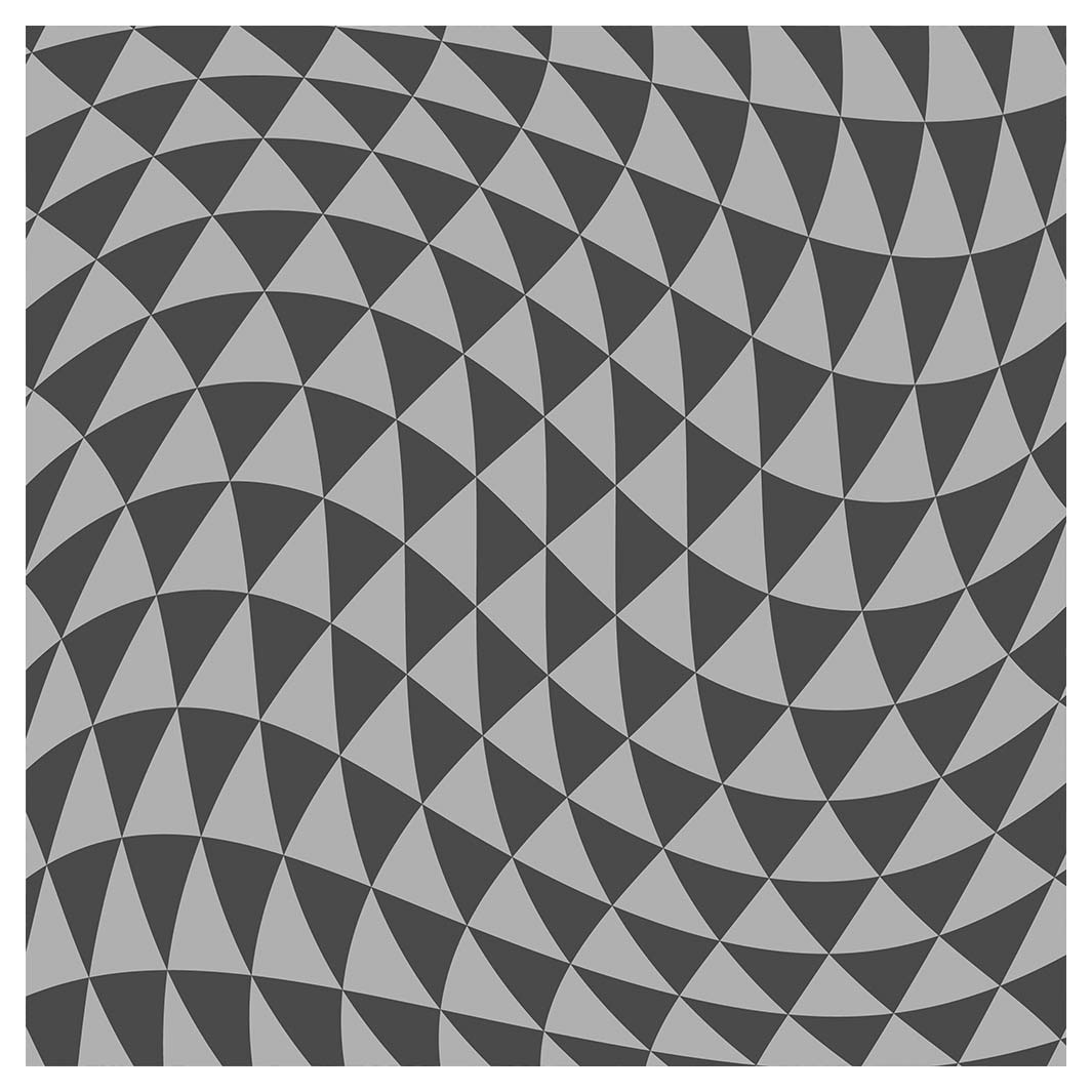 GEOMETRIC TRIANGLE GREY OPTICAL ILLUSION SQUARE SCATTER CUSHION