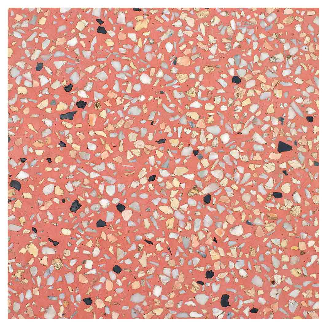 TERRAZO PEACH TEXTURE SQUARE SCATTER CUSHION