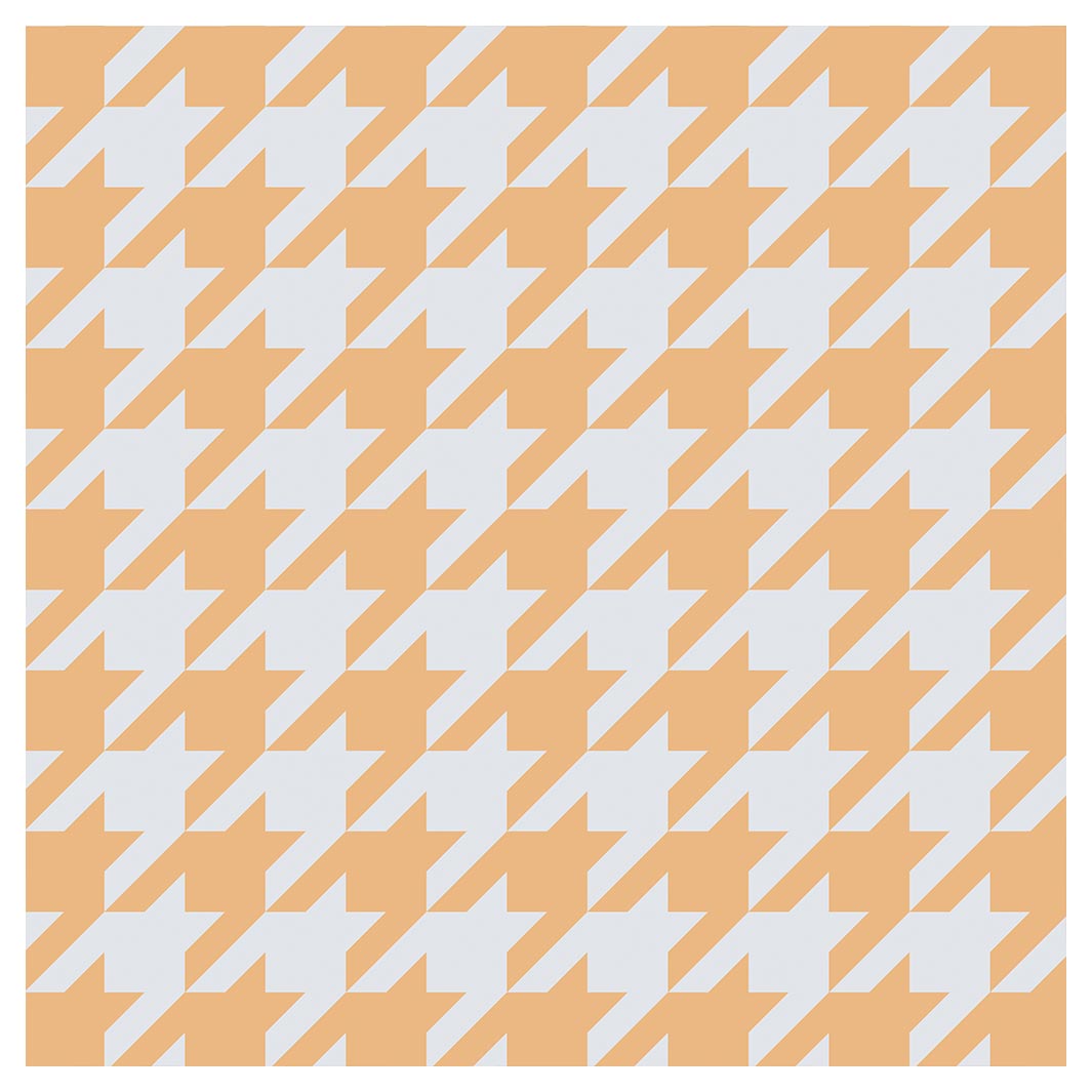 HOUNDSTOOTH MUSTARD SQUARE SCATTER CUSHION