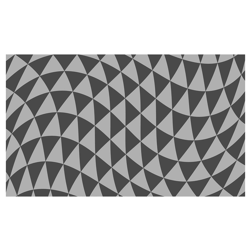 GEOMETRIC TRIANGLE GREY OPTICAL ILLUSION RECTANGULAR SCATTER CUSHION