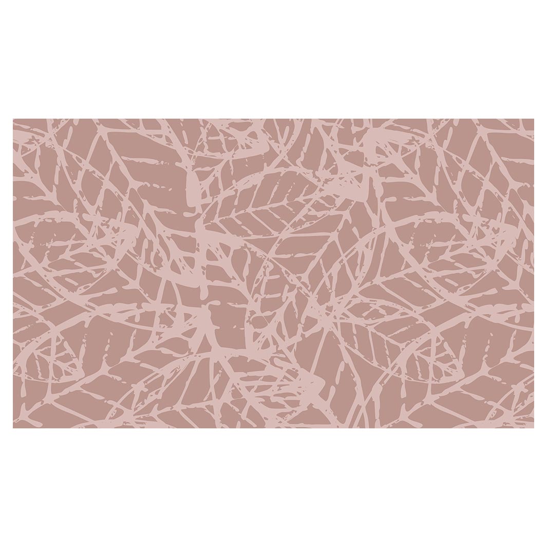 LEAF STAMP MUTED PINK PATTERN RECTANGULAR SCATTER CUSHION