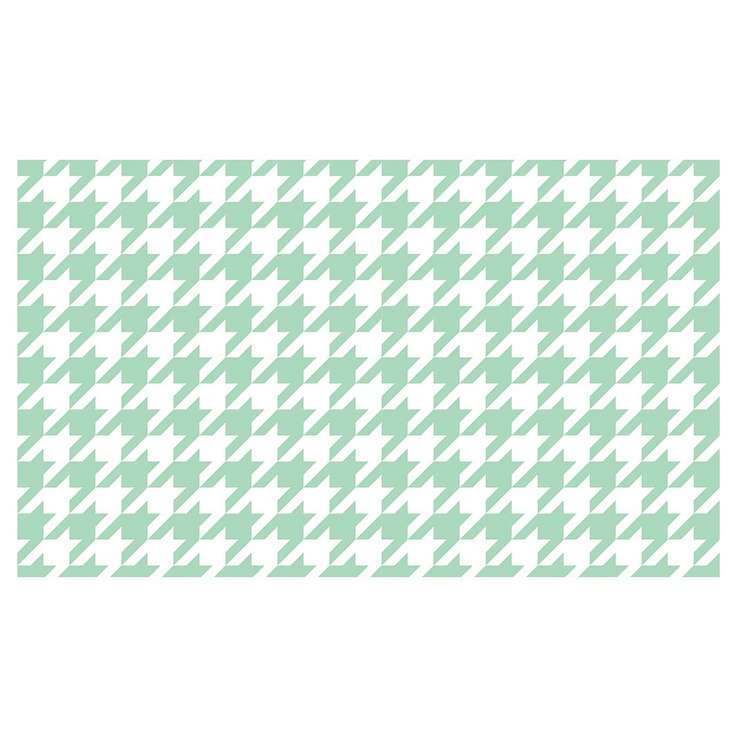 HOUNDSTOOTH LIGHT GREEN RECTANGULAR SCATTER CUSHION