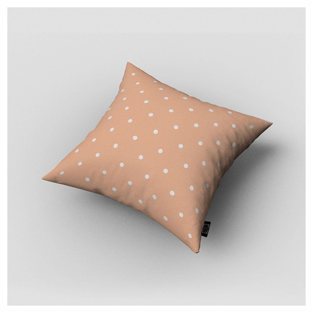 KIDS WHITE DOTTED PATTERN CUSHION
