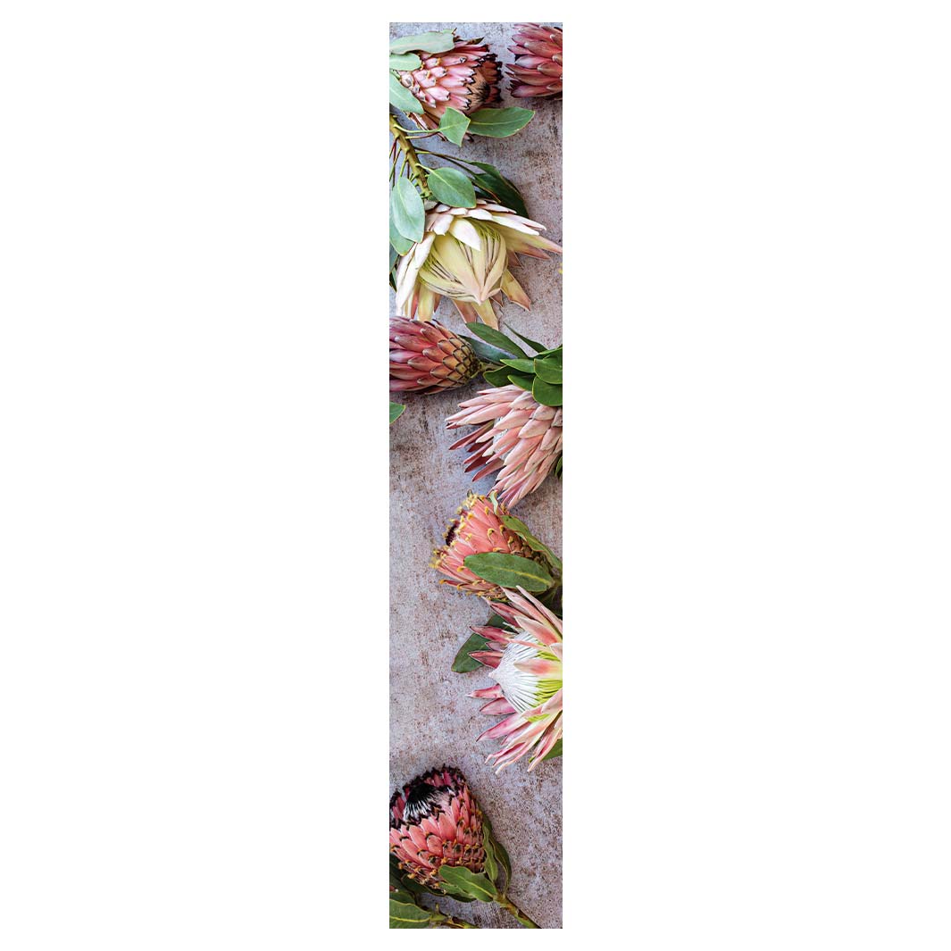 FLORAL PINK MIXED KING PROTEAS TABLE RUNNER