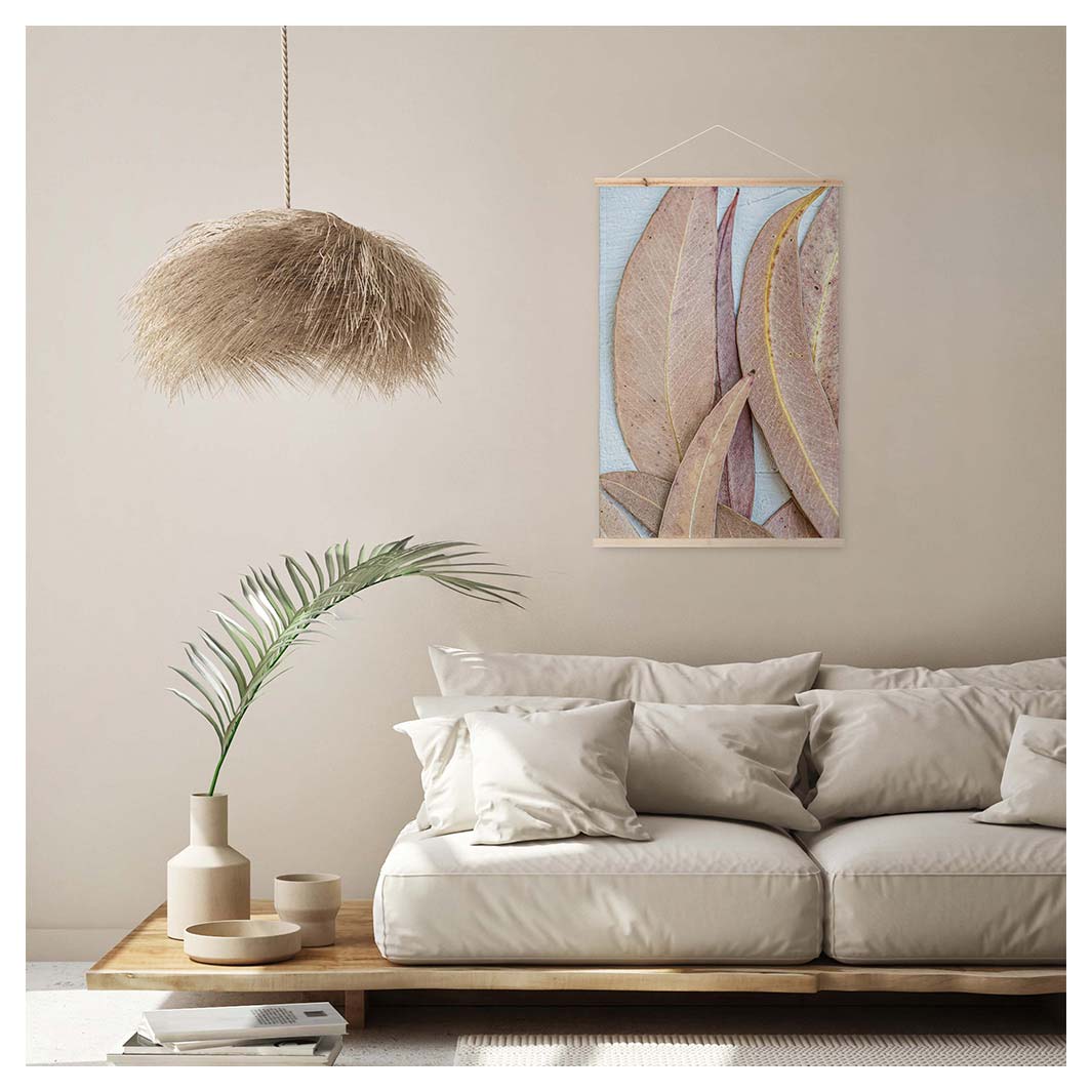LEAVES PINK DRIED LEAVES WALL HANGING