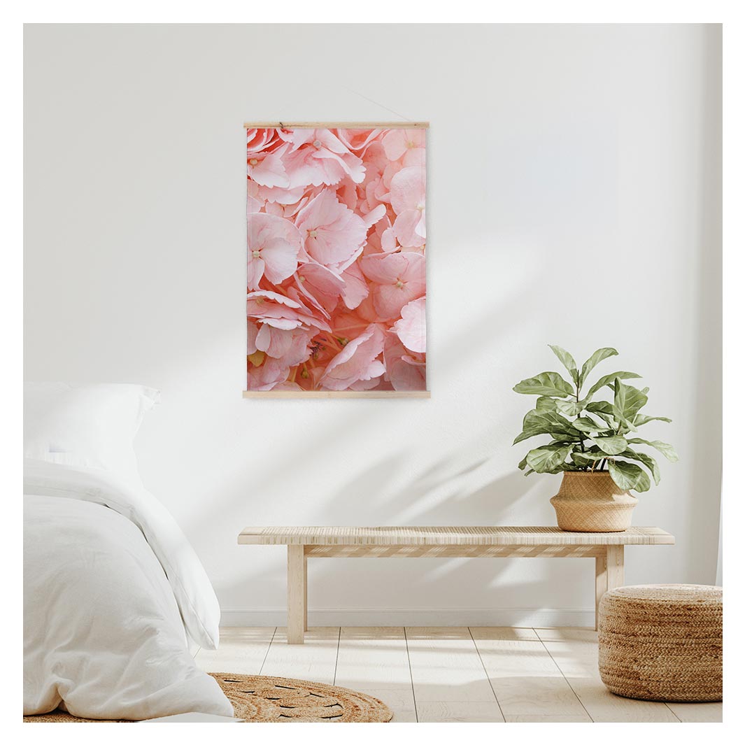 HYDRANGEA SOFT PINK WALL HANGING