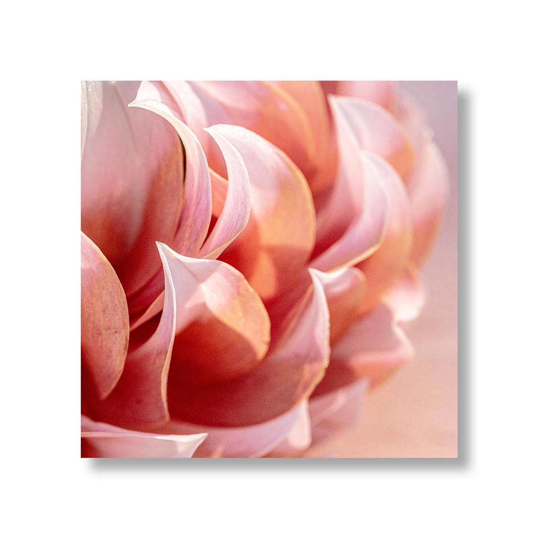 FLORAL ORANGE DAHLIA PERSPEX