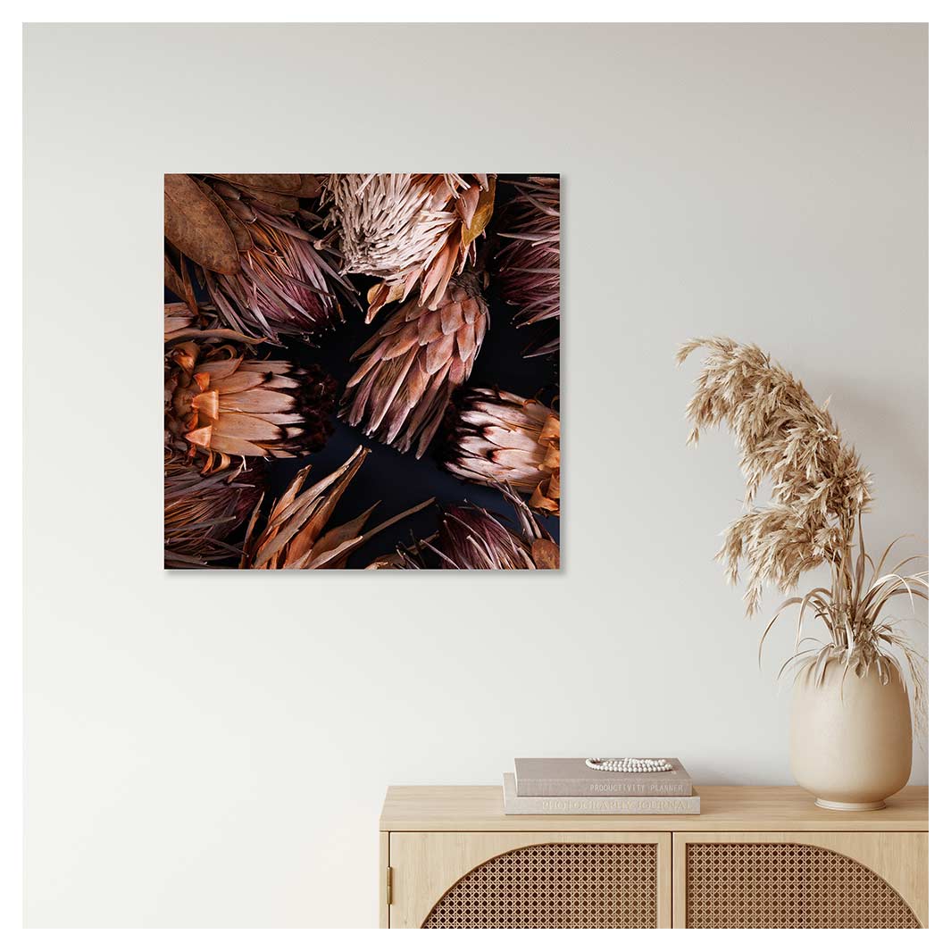 GOLDEN BROWNS PROTEAS PERSPEX
