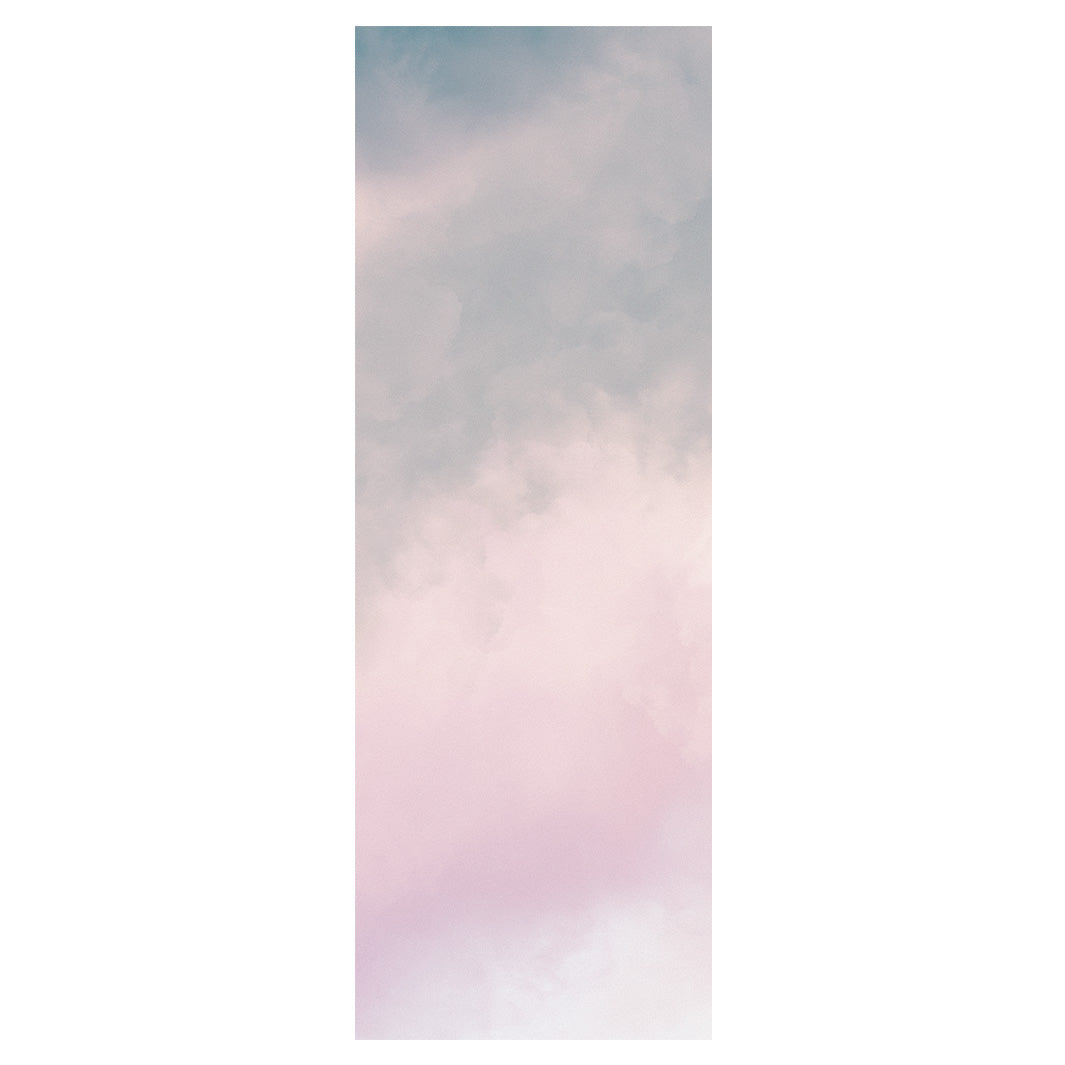 DESIGN PINK AND BLUE SOFT SKY COTTON CANDY CLOUDS YOGA MAT