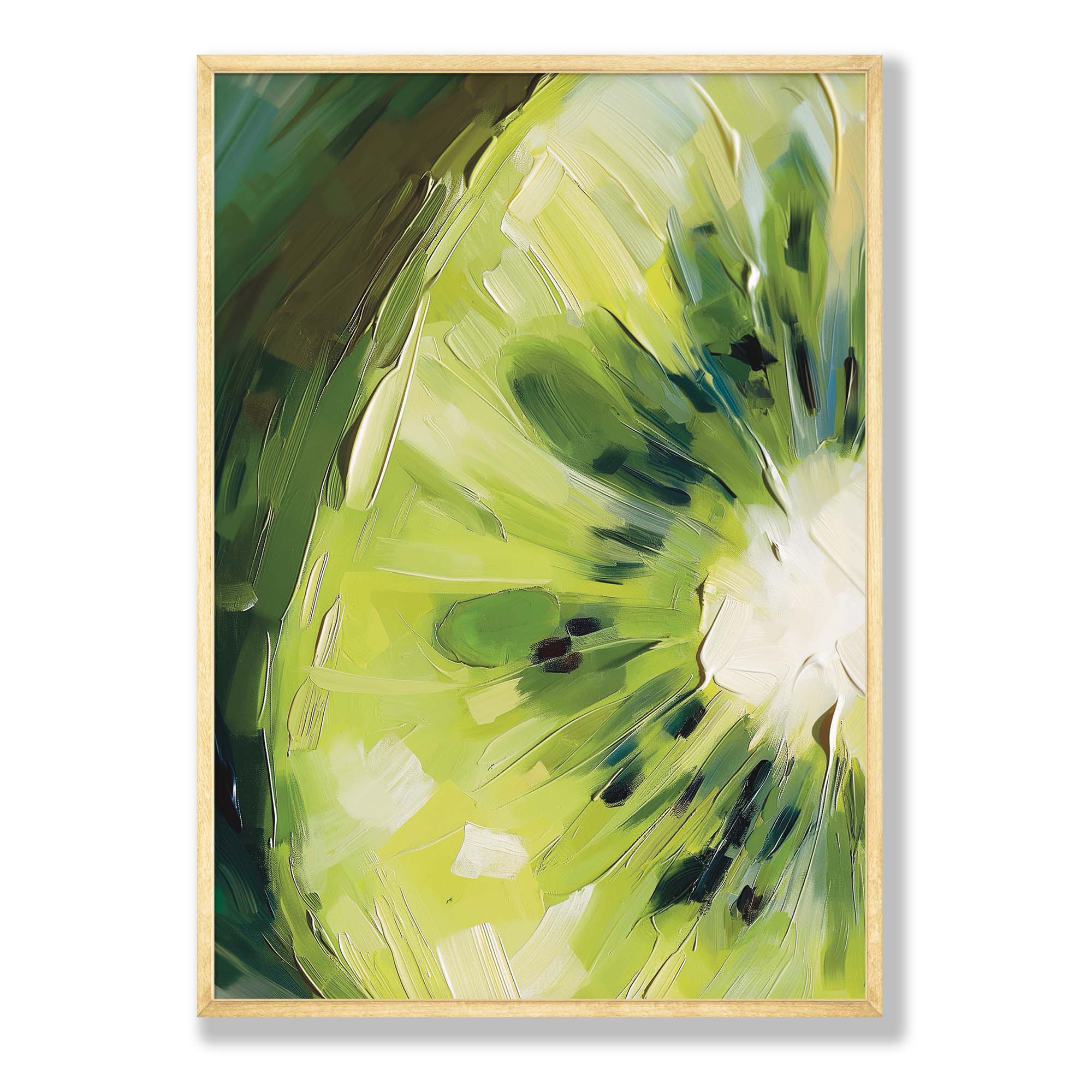 KIWI UP CLOSE COMPOSITE FRAMED CANVAS