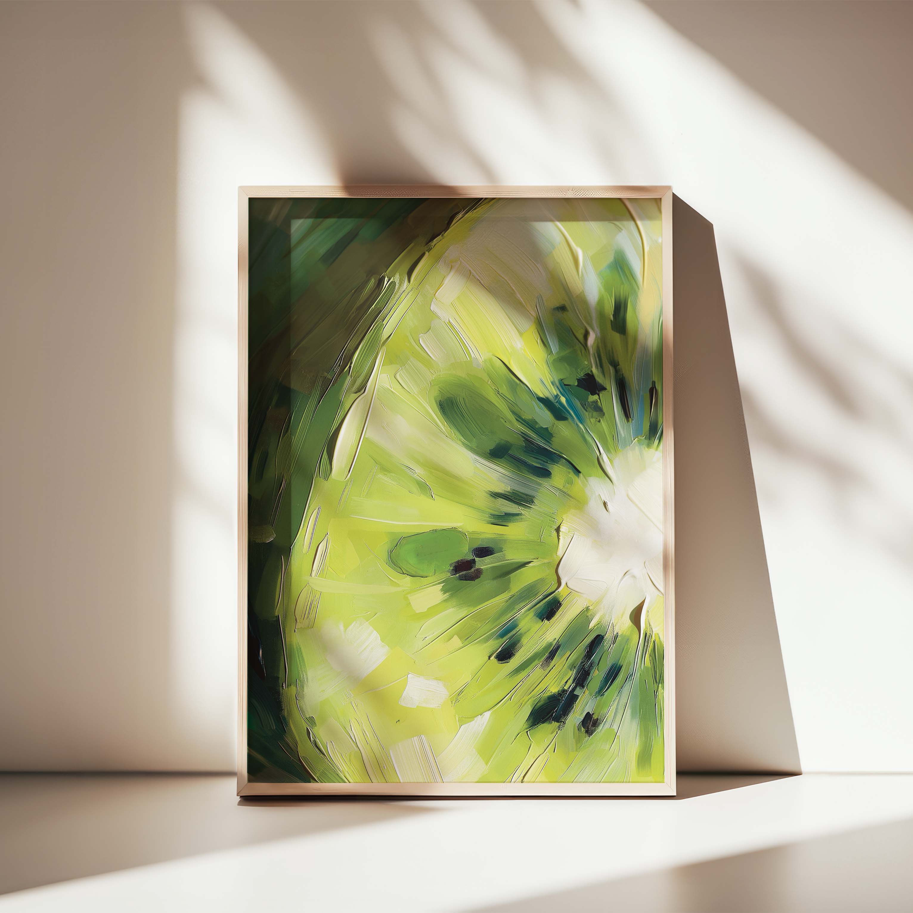 KIWI UP CLOSE COMPOSITE FRAMED CANVAS