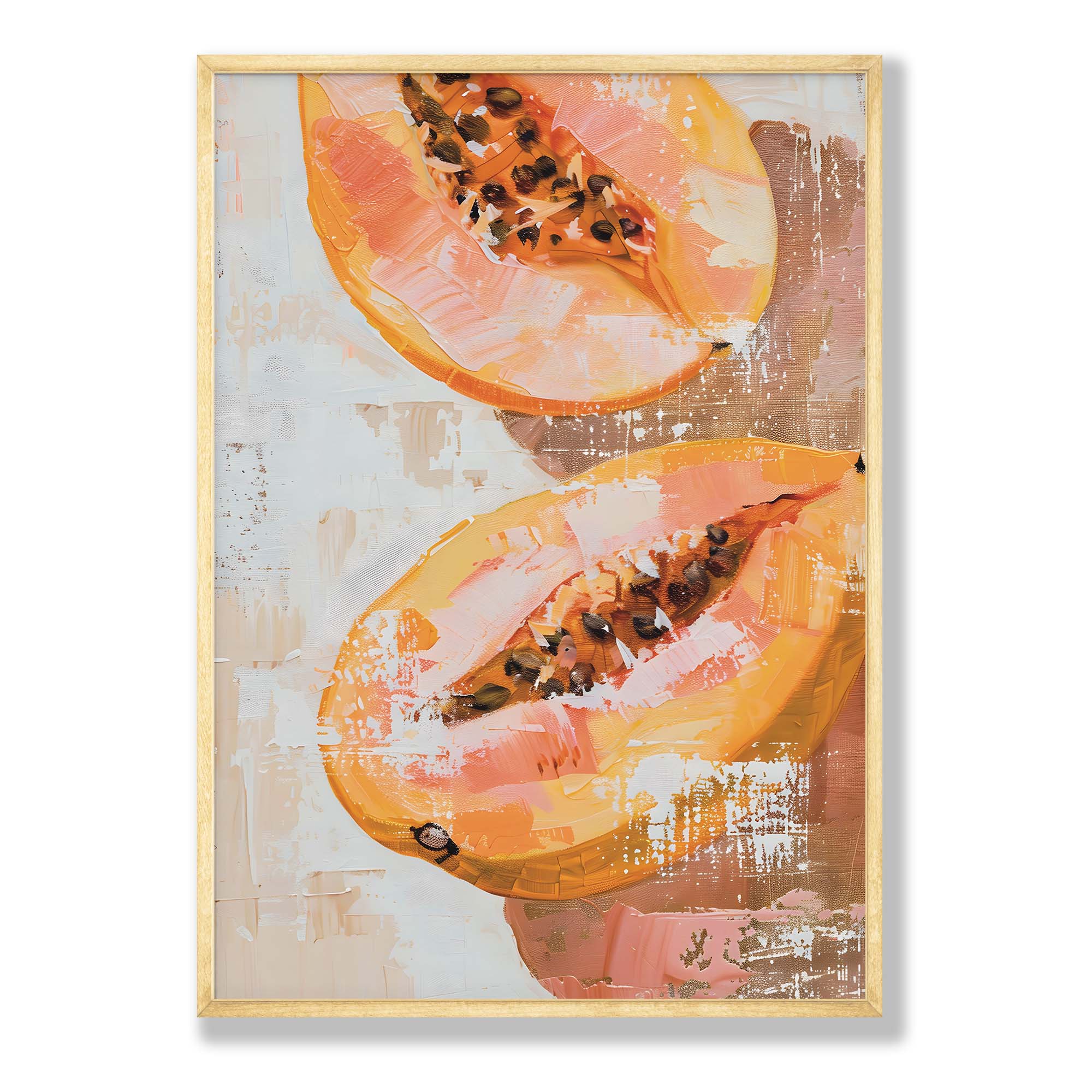 PAPAYA COMPOSITE FRAMED CANVAS