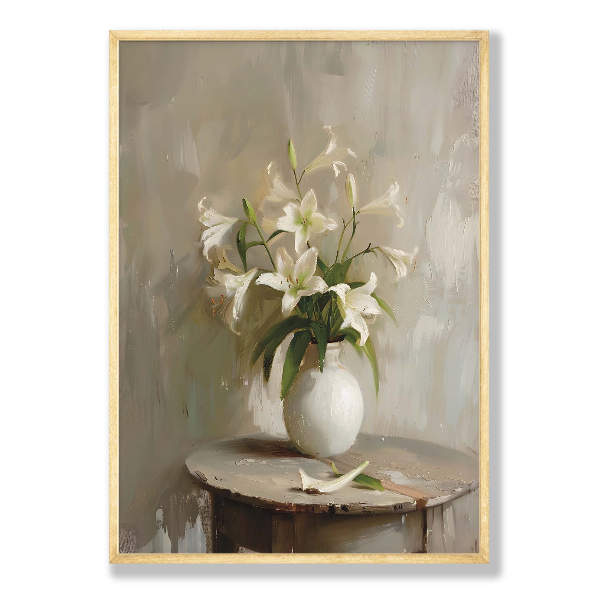 LILY VASE COMPOSITE FRAMED CANVAS