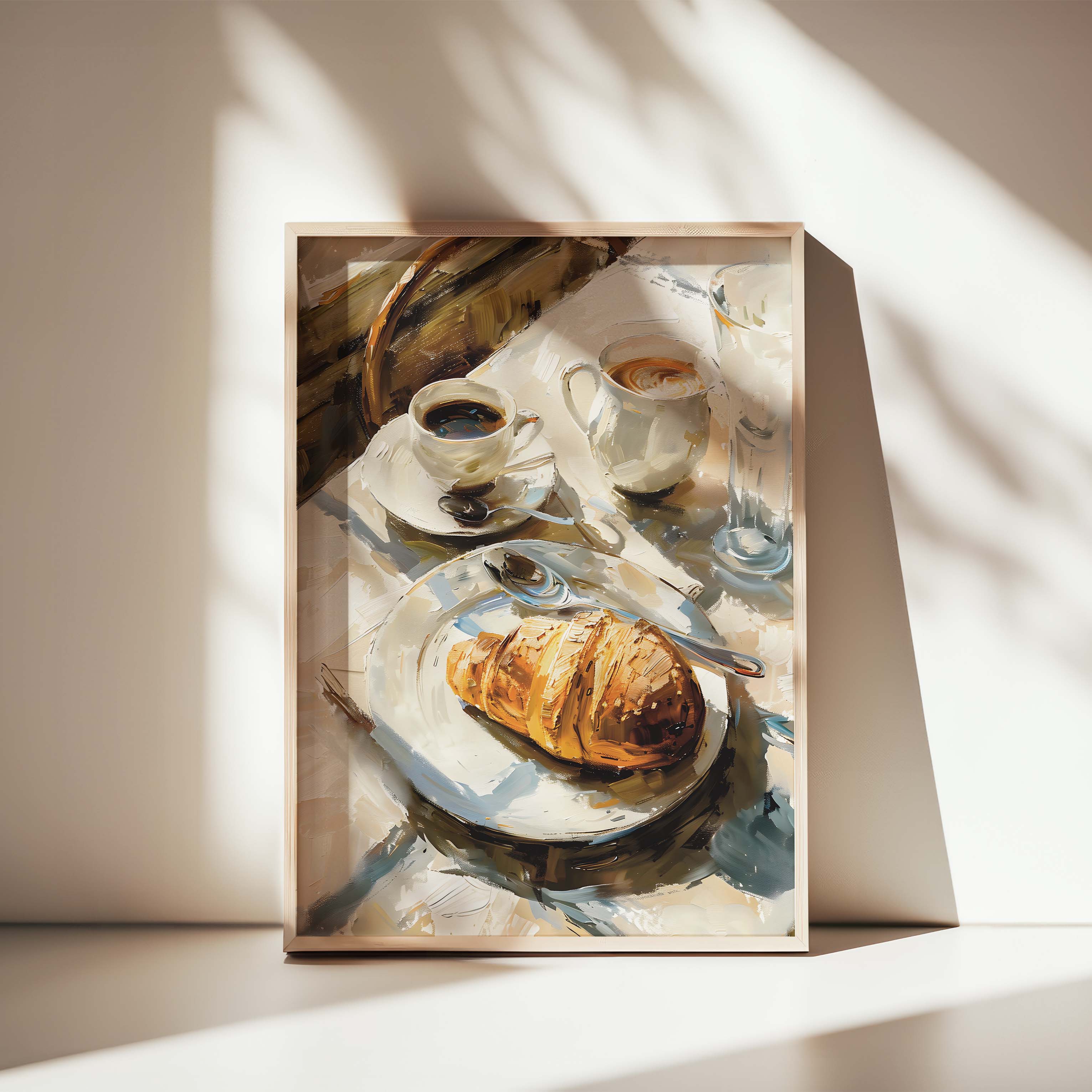 PASTRY AND ESPRESSO COMPOSITE FRAMED CANVAS