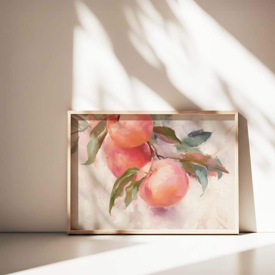 SUMMER PEACHES COMPOSITE FRAMED CANVAS