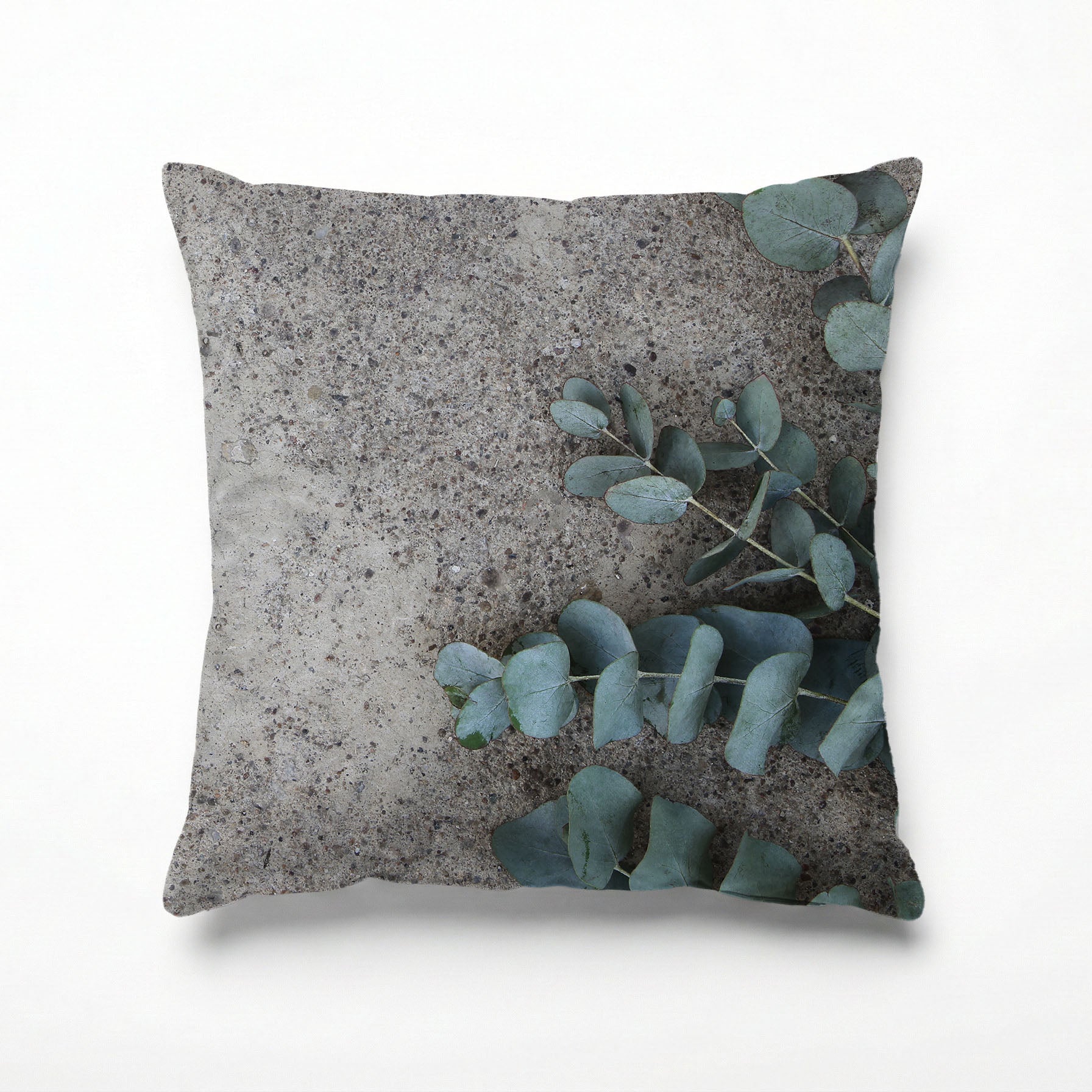 CONCRETE EUCALYPTUS LEAVES SCATTER CUSHION