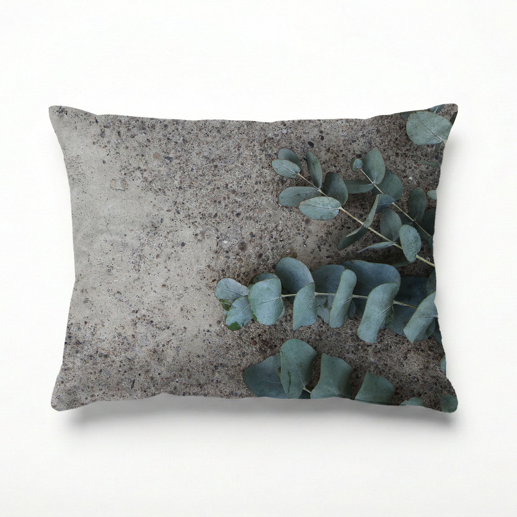 CONCRETE EUCALYPTUS LEAVES SCATTER CUSHION