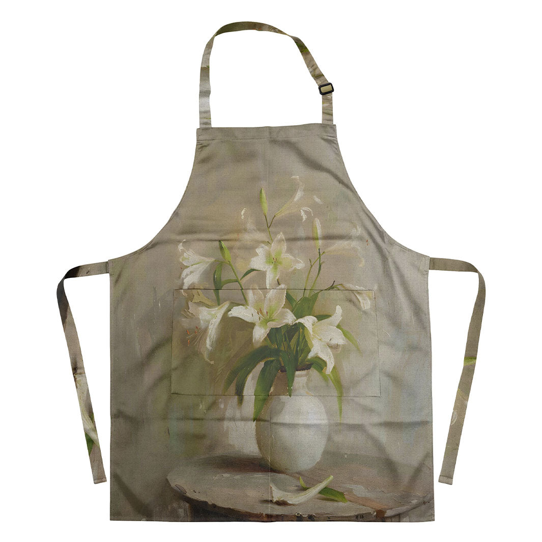 LILY VASE APRON
