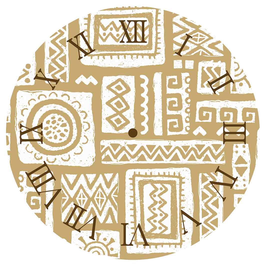 MUDPRINT ECHO ROUND CLOCK