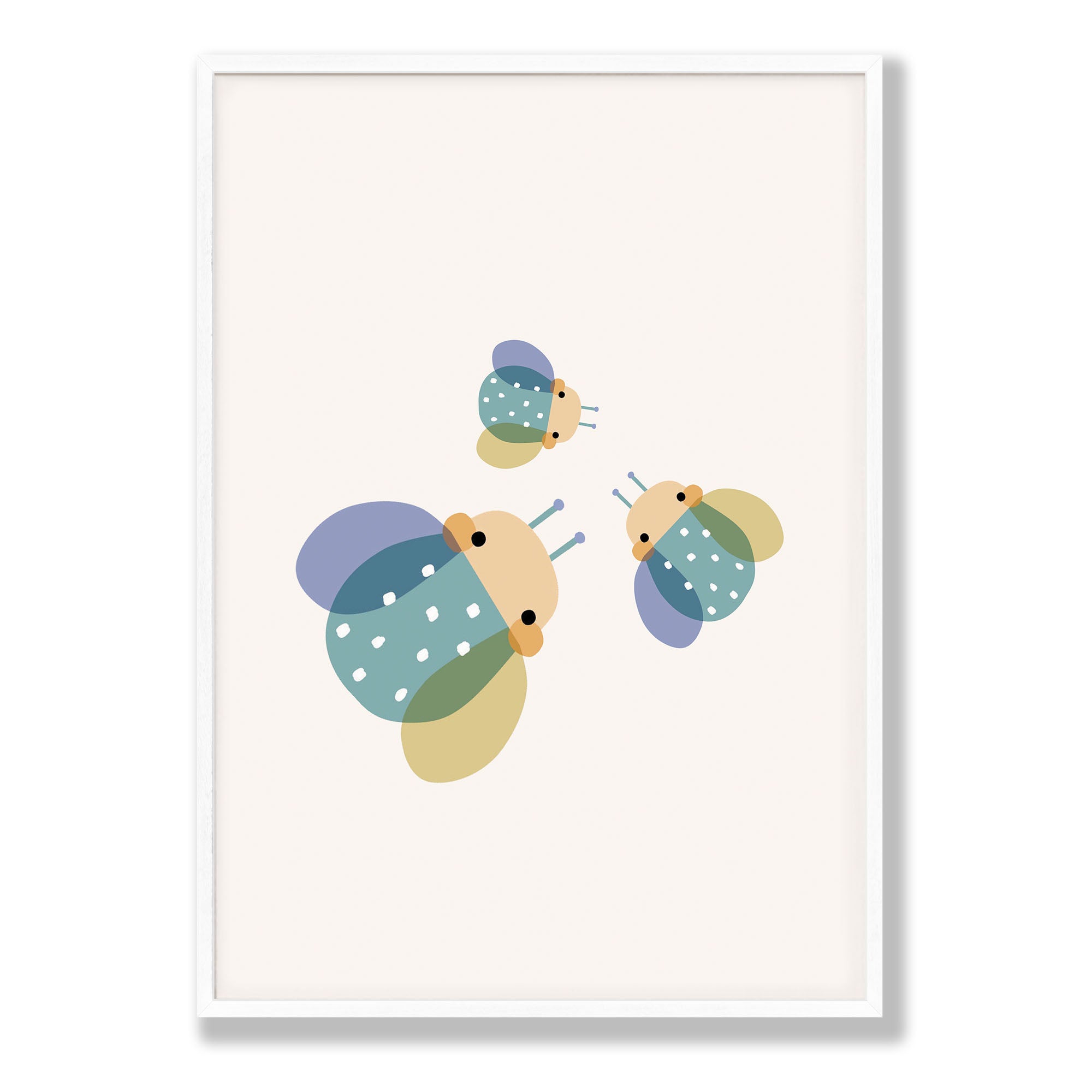 KIDS MEADOW BUG COMPOSITE FRAMED CANVAS