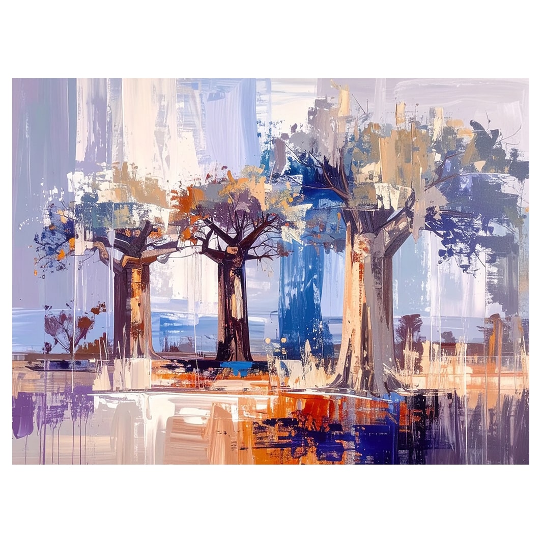 TWILIGHT BAOBAB BLOCK MOUNT CANVAS
