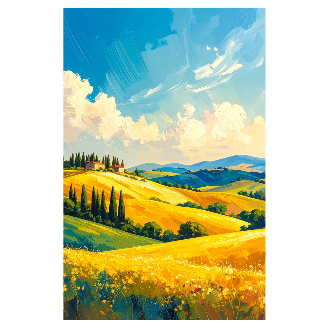 PRAIRIE SUNRISE  BLOCK MOUNT CANVAS