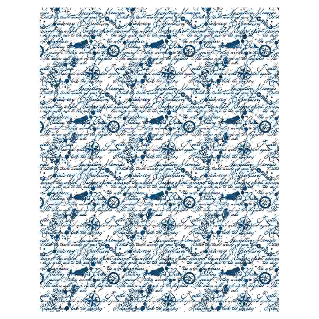 SAILOR'S SCRIPT FLEECE BLANKET
