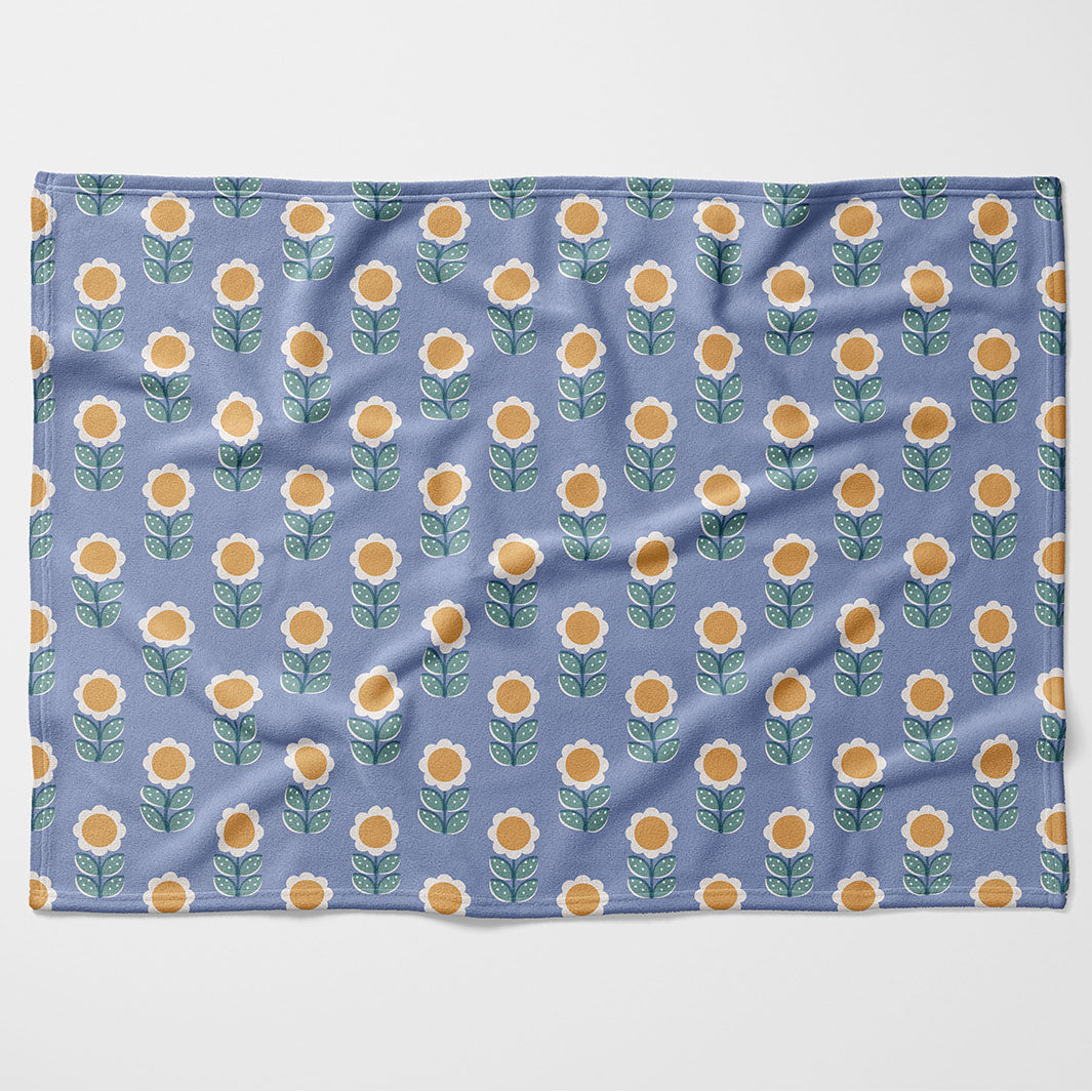 KIDS MEADOW FLOWER FLEECE BLANKET