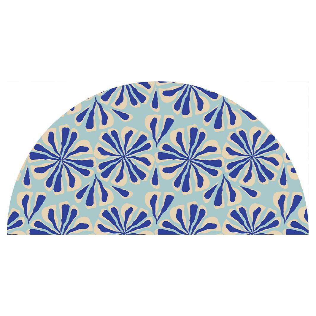 TIDAL PETALS HALF ROUND RUG