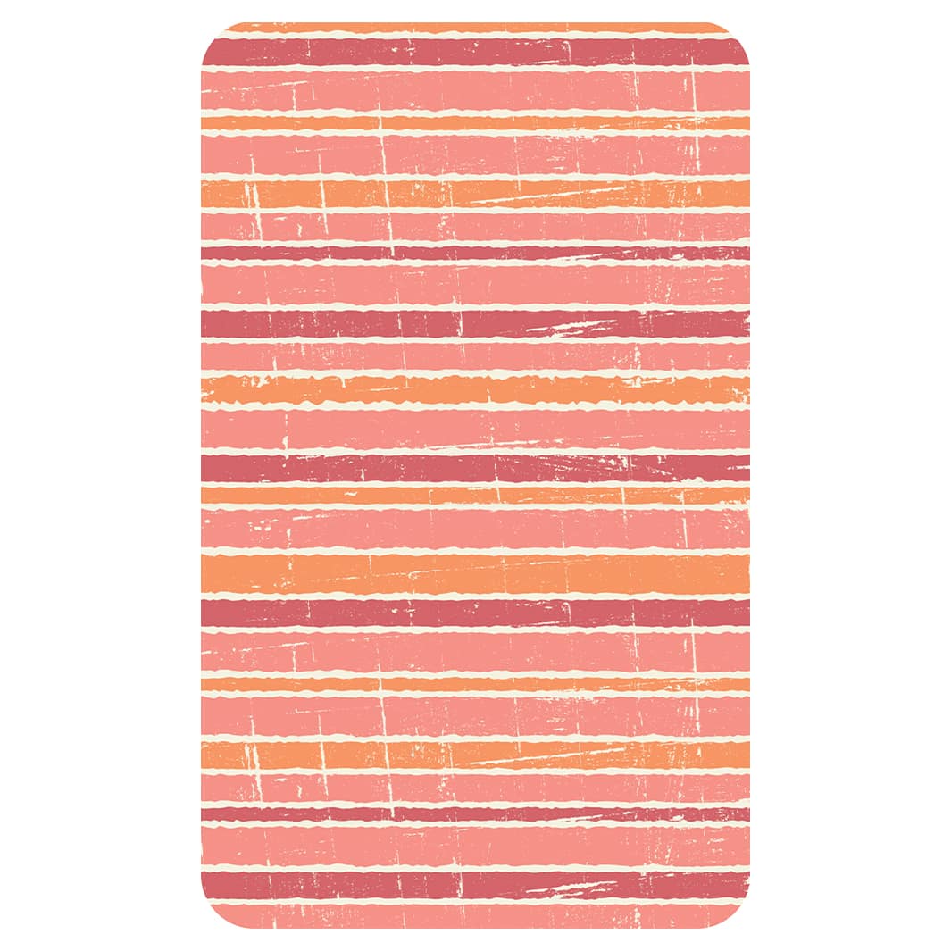PINK AND ORANGE TEXTURED STRIPES KITCHEN TOWEL