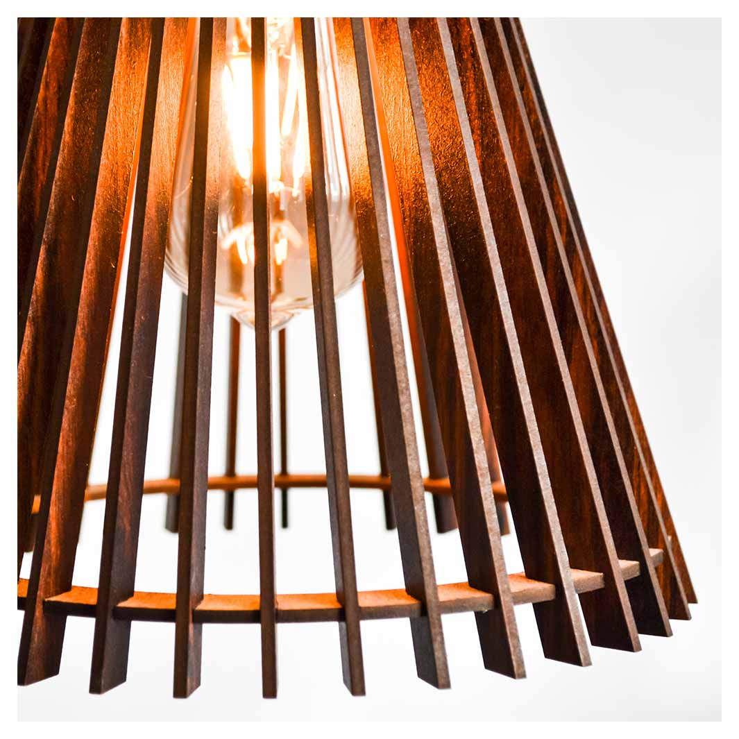 TAPERED ABSTRACT PENDANT LIGHT