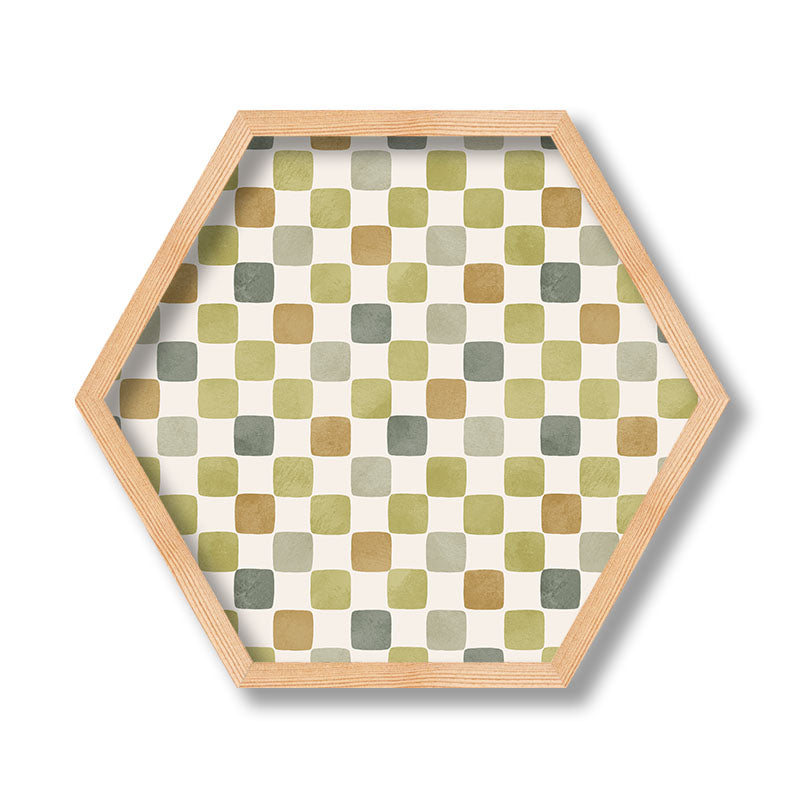 KIDS ROBOTS TILE HEXAGON WALL ART